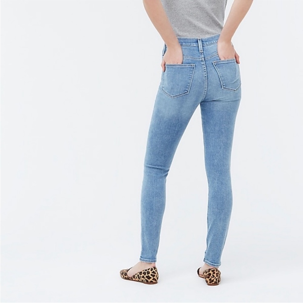 J. Crew 10” High-Rise Skinny Blue Jeans - Picture 3 of 9